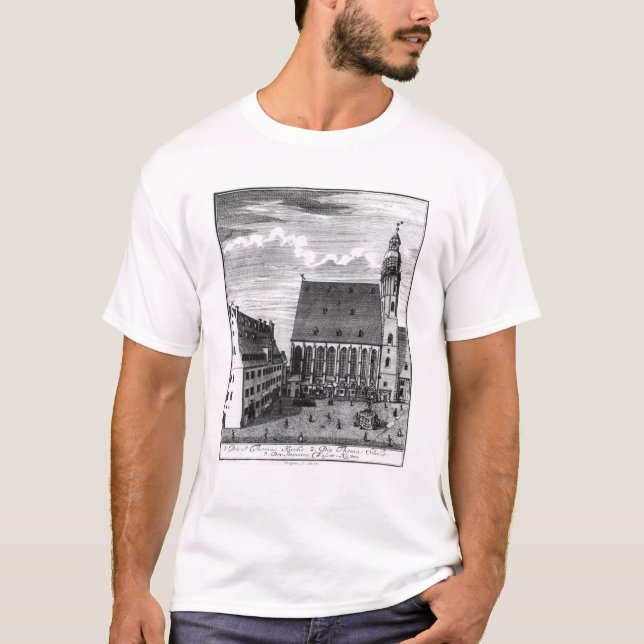 Camiseta Iglesia y escuela de St Thomas en Leipzig, 1723 (Anverso)
