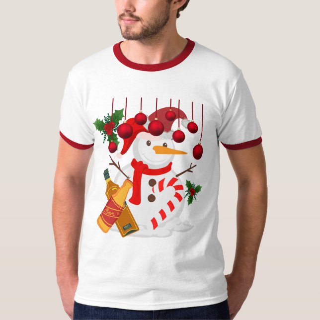 Camiseta Igloo con cerveza - Navidades divertidos regalo de (Anverso)