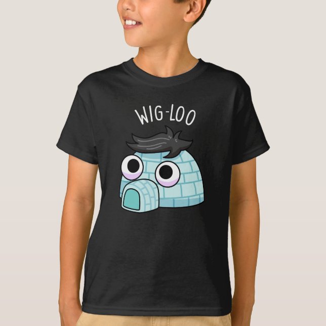 Camiseta Igloo Divertido Pun Glaciar Divertido Fondo Oscuro (Anverso)