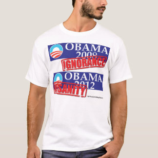 Camiseta Ignorancia 2012 o locura de Obama