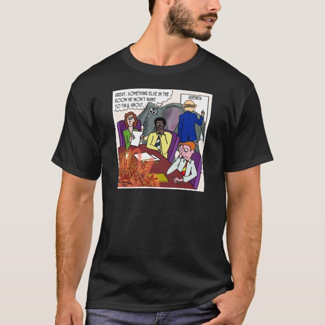 Camiseta Ignorando el elefante y el fuego en la conferencia (Anverso)