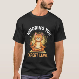 Camiseta Ignorándote Nivel Experto Humor Amante de Yoga de 
