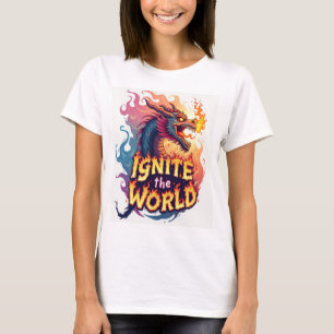 Camiseta Ignorar el mundo: audaz y Inspirador
