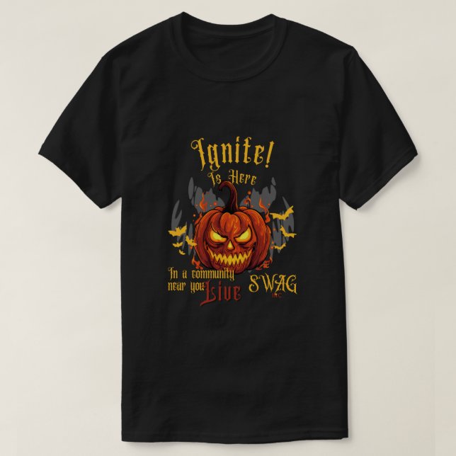 Camiseta ¡IGNORAR! Tee temático de Halloween (Diseño del anverso)