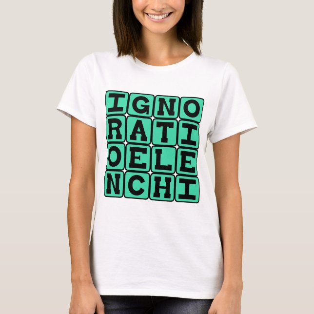 Camiseta Ignoratio Elenchi, Conclusión Irrelevante Latín (Anverso)