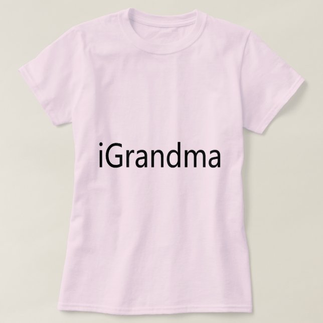 Camiseta iGrandma (Diseño del anverso)
