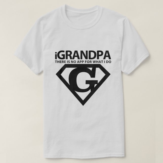 Camiseta iGRANDPA (Diseño del anverso)