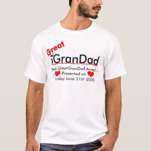 Camiseta iGreatGranDad - Mejor premio