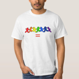 Camiseta igual del amor LGBT de los hombres