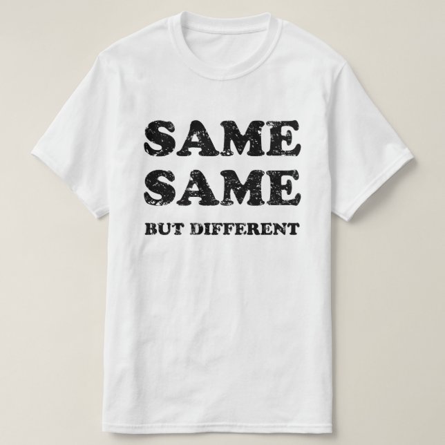 CAMISETA IGUAL PERO DIFERENTE (Diseño del anverso)