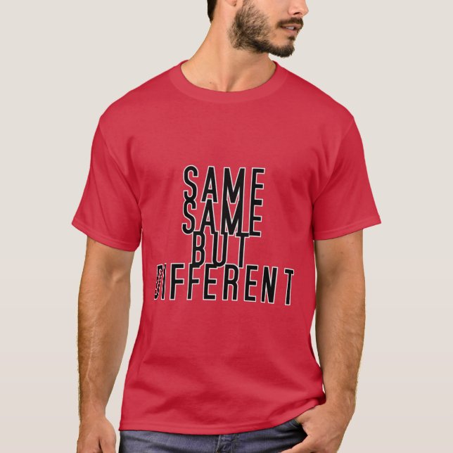 Camiseta igual pero diferente (Anverso)