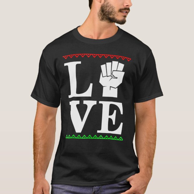 Camiseta Igualdad afrocéntrica de orgullo negro (Anverso)