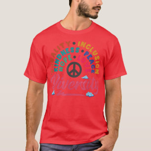 Camiseta Igualdad Amor Paz Derechos Humanos 