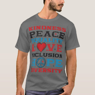 Camiseta Igualdad Amor Paz Derechos Humanos