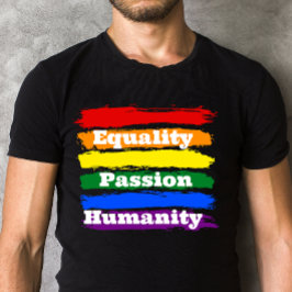 Camiseta Igualdad, apasionada, humanidad