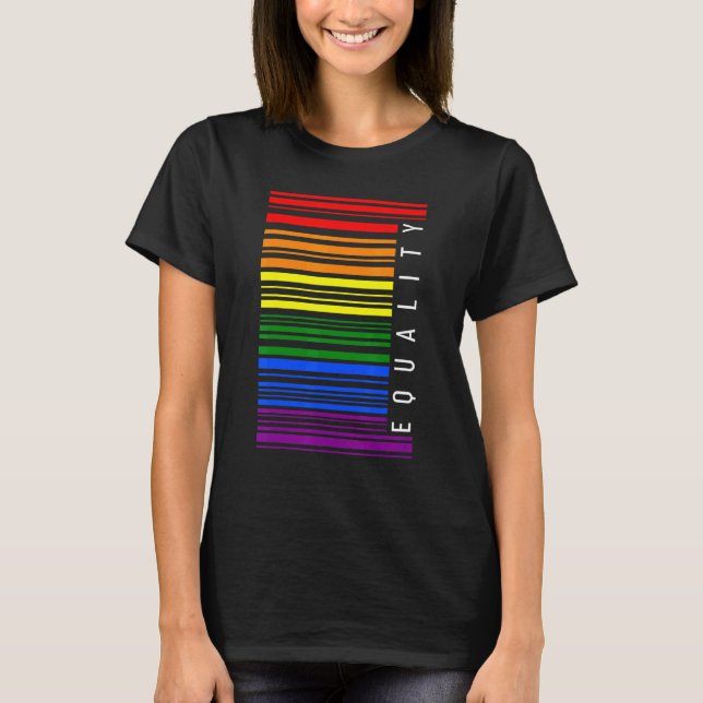 Camiseta Igualdad Arcoiris De Lgbtq De Género A (Anverso)