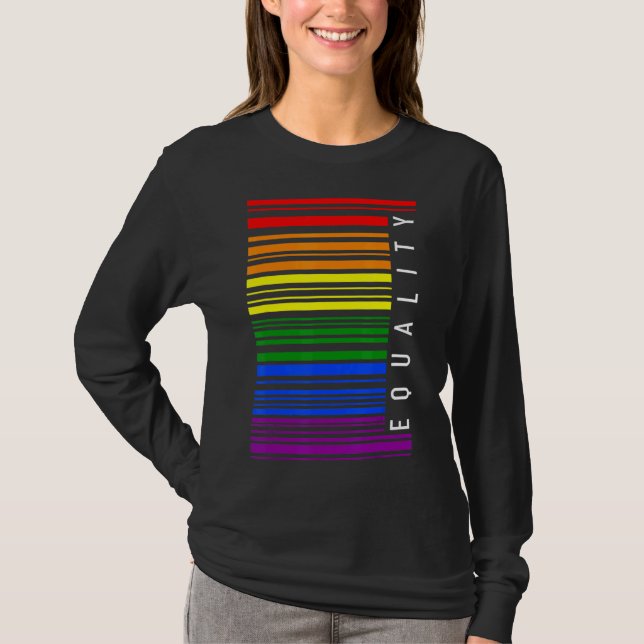 Camiseta Igualdad Arcoiris De Lgbtq De Género A (Anverso)