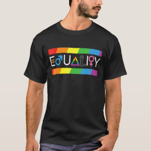 Camiseta Igualdad Bandera arcoiris Gay Lesbiana Homosexual