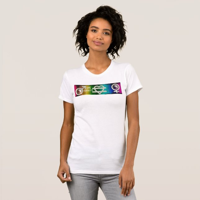 Camiseta Igualdad de amor (Anverso completo)