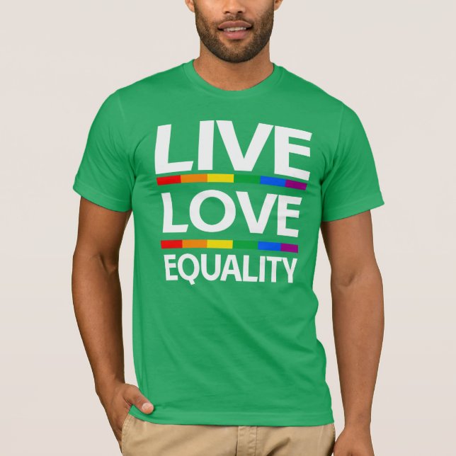 Camiseta Igualdad de amor en vivo (Anverso)
