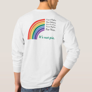 Camiseta Igualdad de derechos - No es pie / ORGULLO