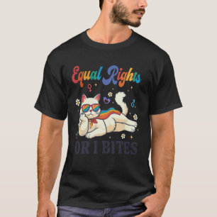 Camiseta Igualdad de Derechos o Yo Muerdo Mes del Orgullo A