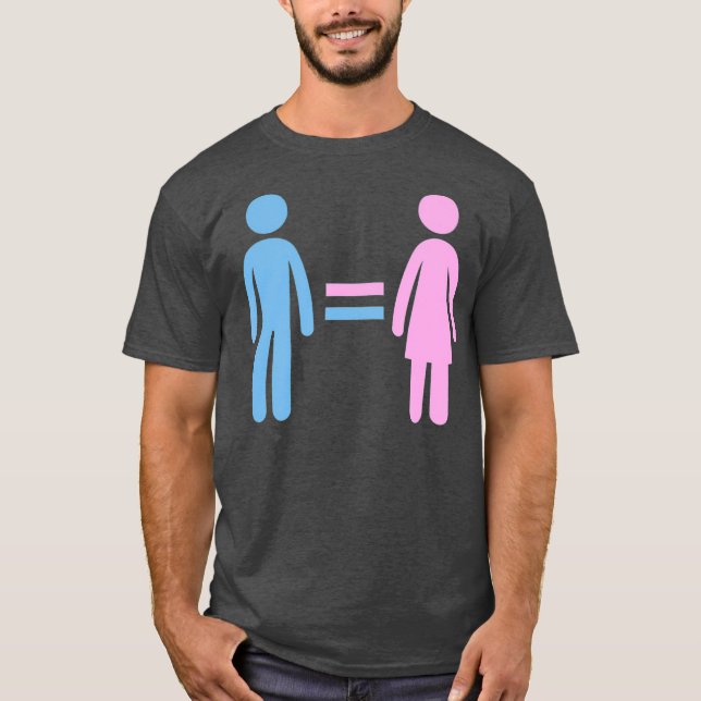 Camiseta igualdad de género diversidad orgullo transgénero (Anverso)