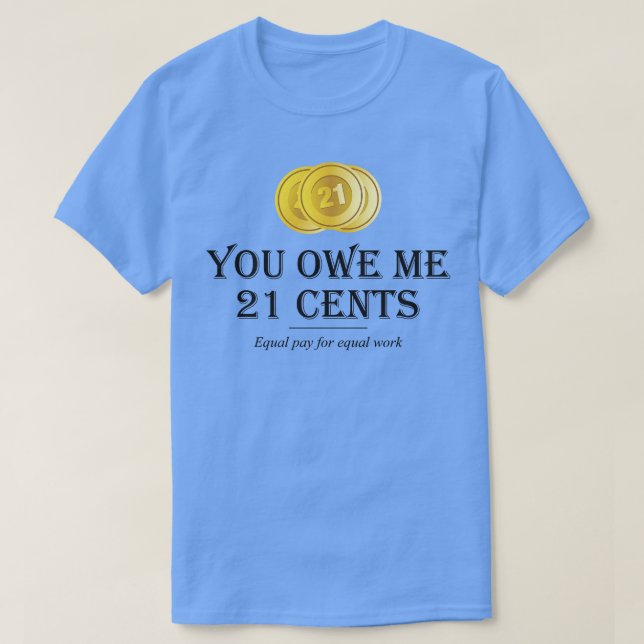 Camiseta Igualdad de remuneración por igual trabajo 17 (Diseño del anverso)