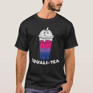 Camiseta Igualdad del orgullo bisexual Boba Bubble Tea Equa