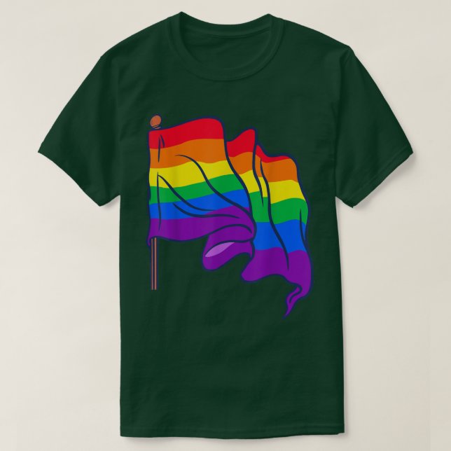 Camiseta Igualdad del orgullo gay Lgbtq Bandera Arcoiris De (Diseño del anverso)