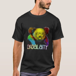 Camiseta Igualdad Ekoality Cute Koala Rainbow Lgbt Pride F
