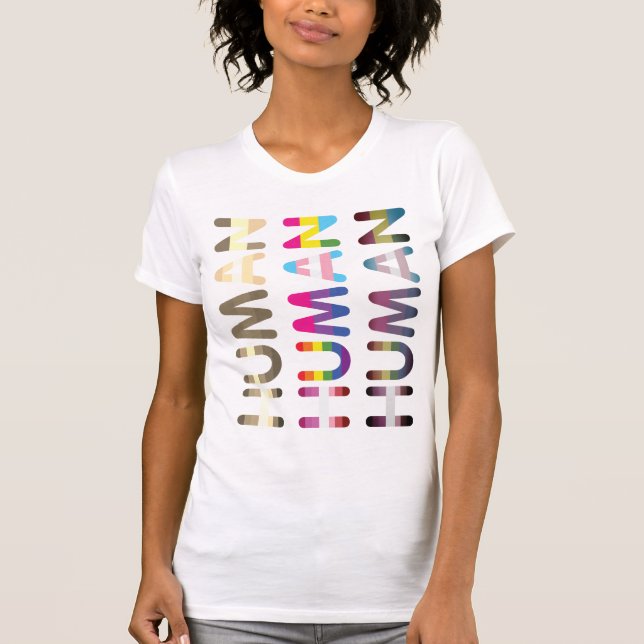 Camiseta Igualdad humana Tolerancia a la humanidad (Anverso)