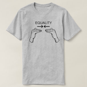 Camiseta Igualdad igual del ser humano del lenguaje de