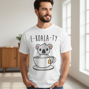 Camiseta Igualdad Koala Orgullo LGBT Gracioso Moderno