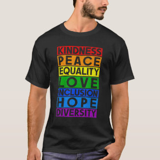 Camiseta Igualdad Lgbt Amor Amabilidad Paz Riña Lesbiana Ga