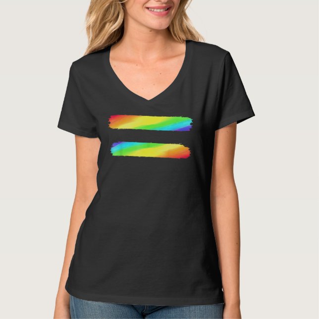 Camiseta Igualdad Lgbt Sensibilización Sobre El Orgullo Gay (Anverso)
