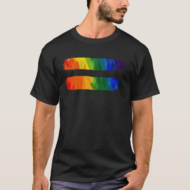 Camiseta Igualdad Lluvia a conciencia del orgullo LGBT para (Anverso)