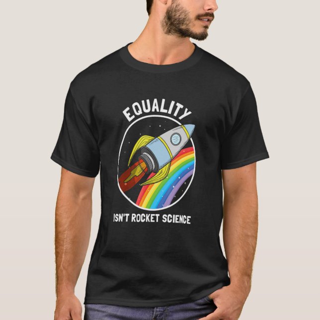 Camiseta Igualdad no es género orgullo LGBTQ en ciencia de  (Anverso)