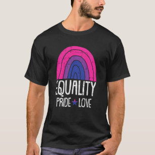 Camiseta Igualdad Orgullo Amor Orgullo Bisexual Bandera Arc