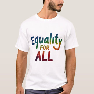 Camiseta Igualdad para el diseño Inspirador multicolor