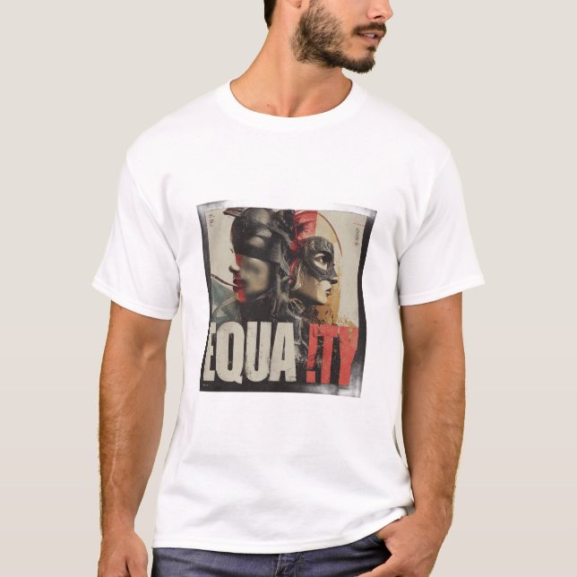 Camiseta IGUALDAD – Póster de arte de protesta audaz (Anverso)