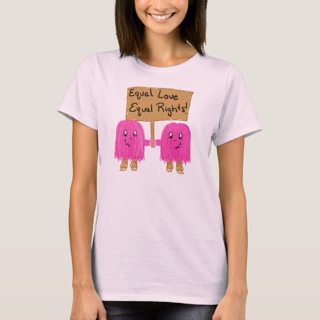 Camiseta igualdad rosa (Anverso)