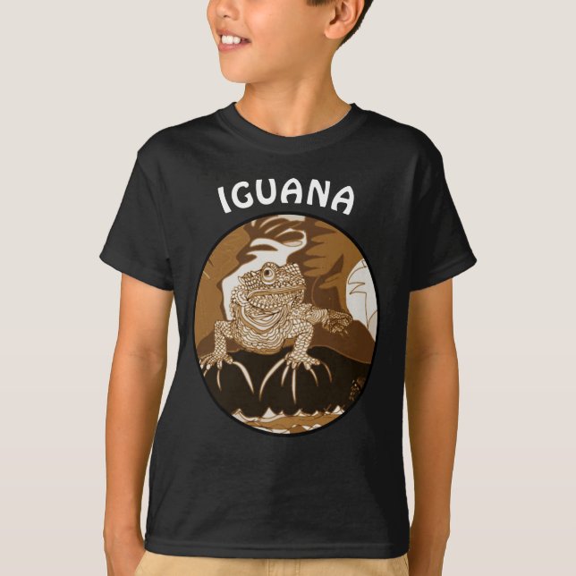 Camiseta Iguana a orillas del mar (Anverso)