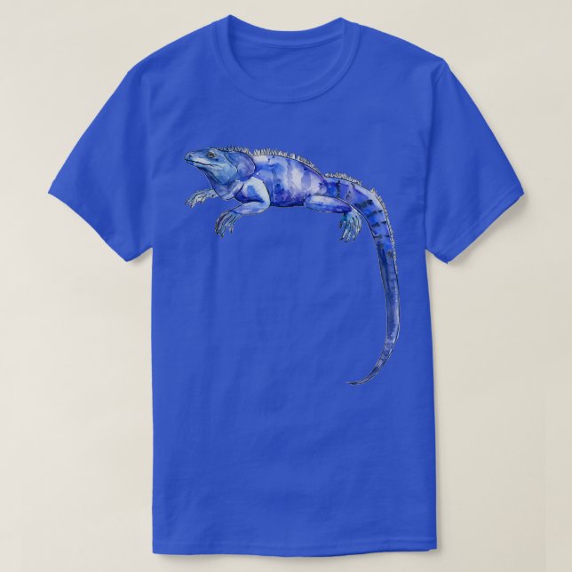 Camiseta Iguana Azul Blue Iguana (Diseño del anverso)