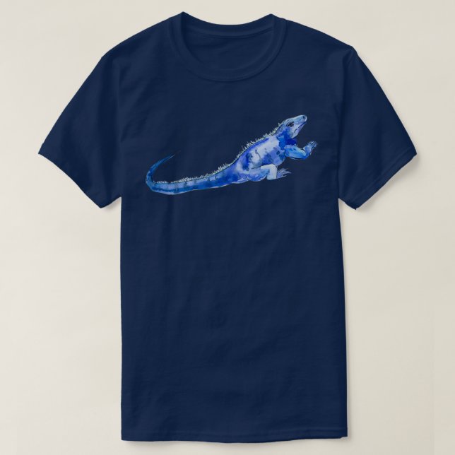 Camiseta Iguana Azul Iguana 2 (Diseño del anverso)