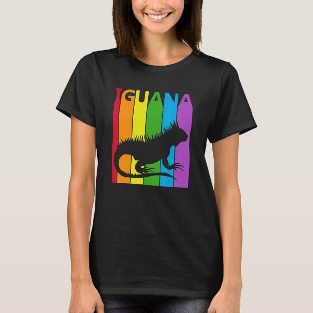 Camiseta Iguana de arcoiris suave (Anverso)