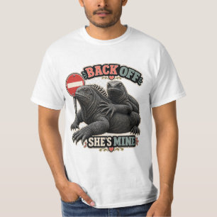 Camiseta Iguana Divertida Aléjate Es Mía Día del Padre