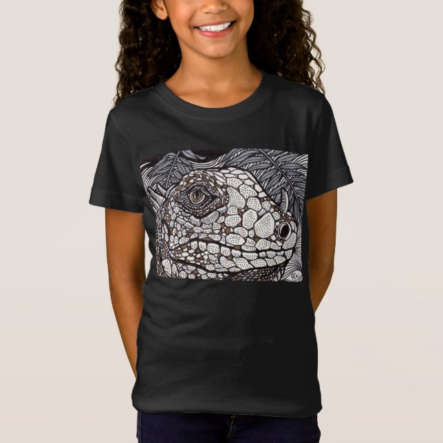 Camiseta Iguana enojada (Anverso)