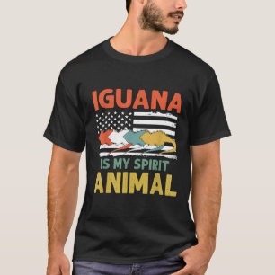 Camiseta Iguana es mi espíritu animal Estados Unidos patrió