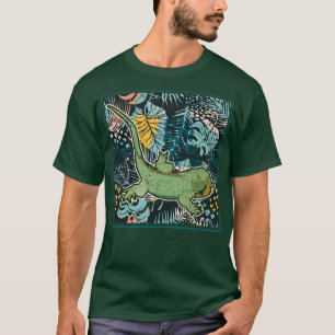 Camiseta Iguana floral